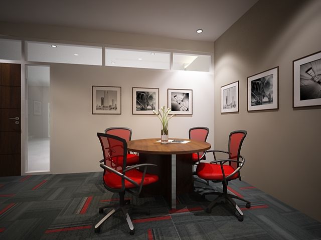 Ilustrasi desain interior kantor